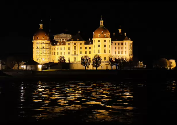Schloss Moritzburg bei Nacht
