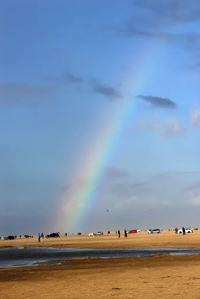 Regenbogen am Strand