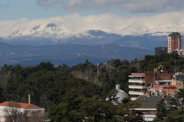 Blick vom Schloss in Madrid Mirador de la Cornisa